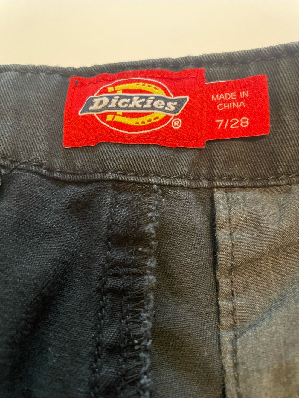 Dickies Black Cargo Jogger Pants Adjustable Waist Size 7/28 - Picture 5 of 9
